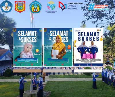 SMP NEGERI 1 SAPURAN memenangkan 3 kejuaraan sekaligus dalam sebuah event yang diadakan oleh Disdikpora yaitu Juara 1 Lomba Guru Inovasi Pembelajaran oleh Sujatmiani,M.Pd, Juara 3 Lomba Inovasi Implementasi Program Sekolah Oleh MUfarokhah, S.Pd , dan Juara 1 Lomba Siswa Cerita Praktik Baik  dalam rangka Hardiknas 2026 oleh Alya Atafunnisa dan Noura Silvi Fadzilla.